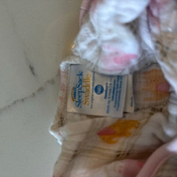 Halo Sleepsack Swaddle - Newborn, Pink Plaid, Elephant - Picture 3 of 5